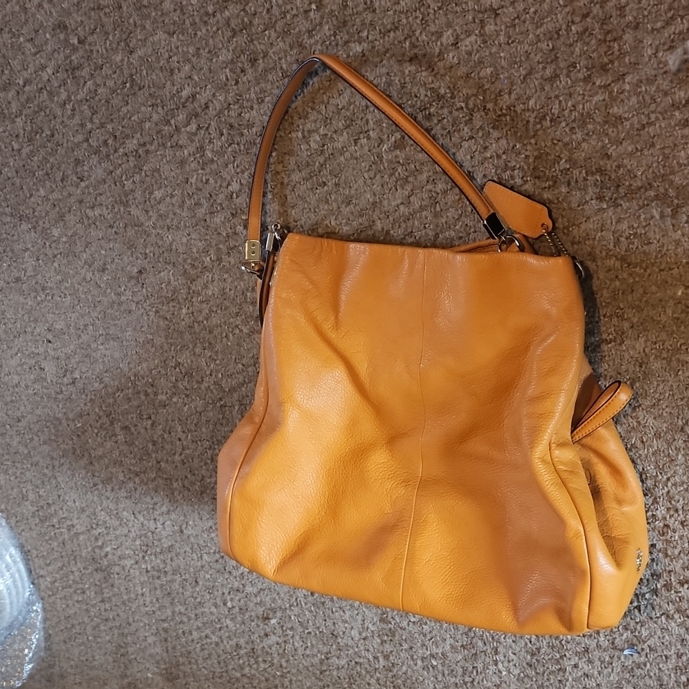 Orange coach bag
